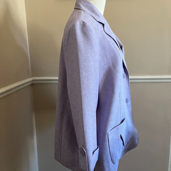 Alfred Dunner Lilac Spring/Summer Blazer  Size 18 NWT - Picture 4 of 10